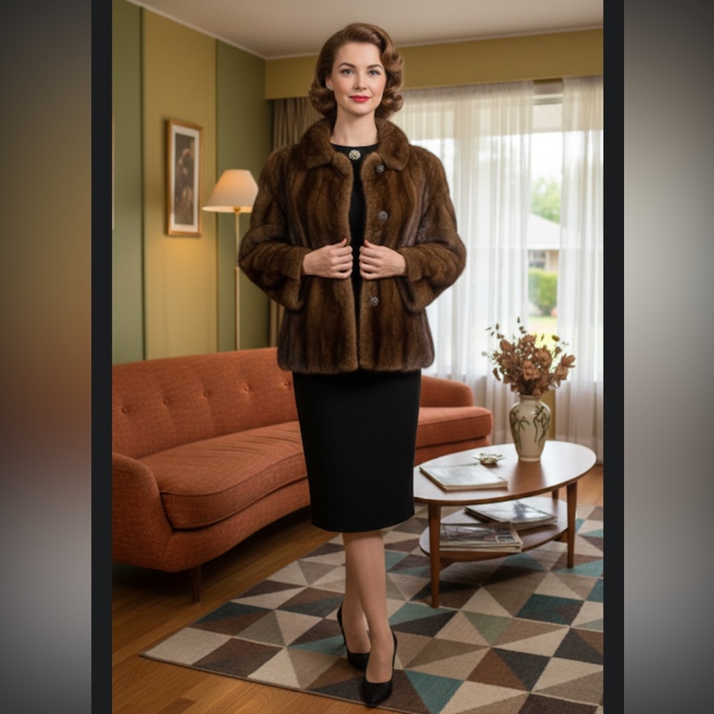 Gerhardt Furs Kansas City Dark Ranch Mink Fur Coat Stroller
Monogram RKR M/L VTG
